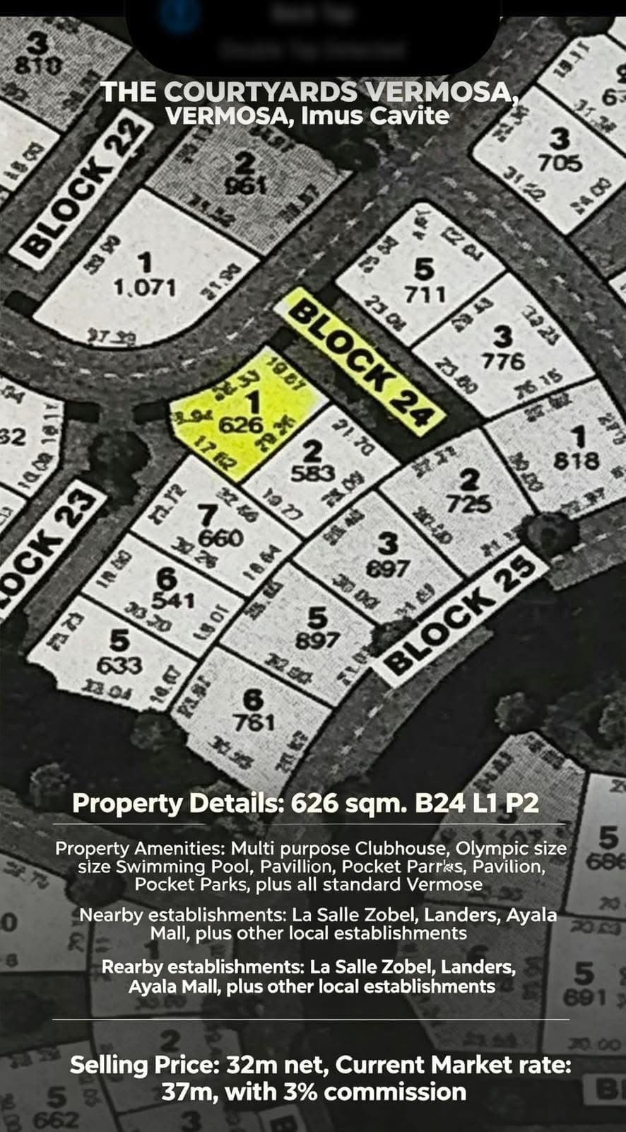 Residential Village Lot Vermosa Imus Cavite — photo 2 of 2