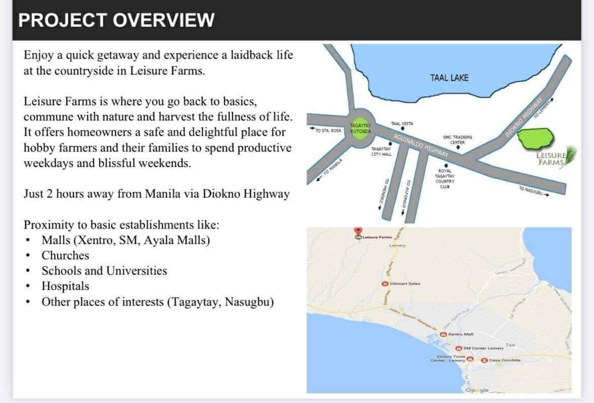 Residential Farm Village Lot in Leisure Farm Lemery going Tagaytay — photo 3 of 3